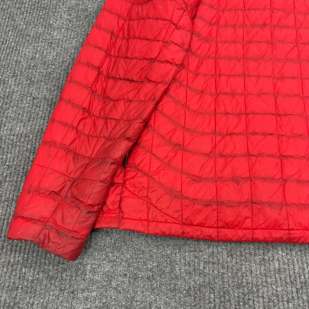 The North Face Jacket Mens L Red Thermoball Quilted Full Zip Puffer Gorpcore‎
